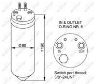 NRF Trockner EASY FIT 33256 Klimatrockner,Klimaanlage Trockner KIA,CARNIVAL II GQ,CARNIVAL I UP