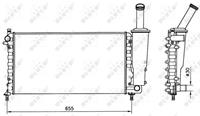 NRF Wasserkühler 58171 Kühler,Motorkühler FIAT,PUNTO 188,PUNTO Van 188AX