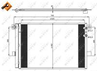 Volkswagen Condensor, airconditioning 350041