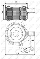 NRF Ölkühler 31178 Ölkühler, Motoröl RENAULT,DACIA,CLIO II BB0/1/2_, CB0/1/2_,CLIO III BR0/1, CR0/1,SCÉNIC II JM0/1_,MODUS / GRAND MODUS F/JP0_