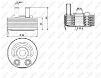 NRF Ölkühler 31184 Ölkühler, Motoröl NISSAN,X-TRAIL T30,ALMERA II Hatchback N16,PRIMERA Kombi WP12,PRIMERA P12,PRIMERA Hatchback P12,PICK UP D22