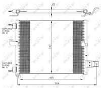 Condensor, airconditioning EASY FIT NRF, u.a. für Hyundai