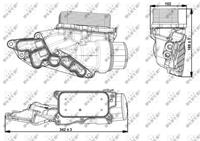 NRF Ölkühler 31351 Ölkühler, Motoröl MERCEDES-BENZ,C-CLASS W203,E-CLASS W211,C-CLASS W204,C-CLASS T-Model S204,C-CLASS T-Model S203