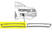 Volkswagen BUMPERLIJST RECHTS VOOR Buiten PRIMER