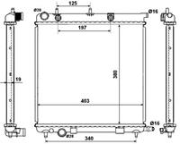 NRF Wasserkühler 50430 Kühler,Motorkühler PEUGEOT,CITROËN,207 WA_, WC_,207 SW WK_,1007 KM_,207 Stufenheck,207 Van,C2 JM_,C3 I FC_,C3 II,C3 Pluriel HB_