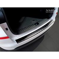 Zwart RVS Achterbumperprotector passend voor Hyundai Tucson FL 2018-ÃÂ 'Ribs'