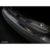 Zwart RVS Achterbumperprotector passend voor Volkswagen Caddy 2004-2015 & FL 2015-Ribs'