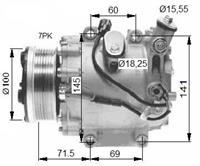 honda Compressor, airconditioning 32491