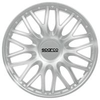 4-Delige Sparco Wieldoppenset Roma 15-inch zilver