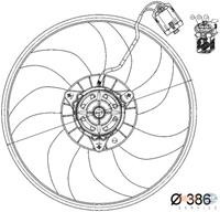 Ventilator, motorkoeling HELLA 8EW 351 039-741