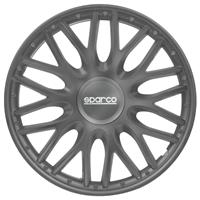 Sparco 4-Delige Wieldoppenset Roma 14-inch grijs Grijs