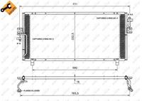 NRF Klimakondensator 35195 Kondensator,Klimakühler NISSAN,PRIMERA P11,PRIMERA Traveller WP11,PRIMERA Hatchback P11