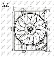 mercedes-benz Koelventilatorwiel