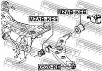 FEBEST Traggelenk 0520-KE Achsgelenk,Führungsgelenk MAZDA,CX-5 KE, GH,3 BM,6 Kombi GJ, GH,6 Stufenheck GJ, GH,3 Stufenheck BM