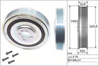 Riemschijvenset, krukas INA, Diameter (mm)165,5mm, u.a. für Fiat, Opel, Vauxhall, Alfa Romeo, Saab, Lancia, Cadillac