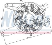 hyundai Ventilator, condensator airconditioning 85370