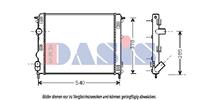 Kühler, Motorkühlung | AKS Dasis (181670N)
