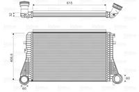 Intercooler, inlaatluchtkoeler Valeo, u.a. für Seat, Skoda, Audi, VW