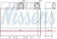 Kachelradiateur, interieurverwarming NISSENS, u.a. für BMW, Alpina