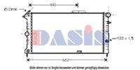 Kühler, Motorkühlung | AKS Dasis (151570N)