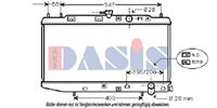 Kühler, Motorkühlung | AKS Dasis (100350N)
