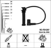 NGK Zündkabelsatz 6984 Zündleitungssatz FORD,MAZDA,FIESTA V JH_, JD_,MONDEO III Kombi BWY,FOCUS Kombi DNW,FOCUS DAW, DBW,MONDEO III B5Y