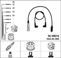 NGK Zündkabelsatz 0946 Zündleitungssatz VW,SEAT,GOLF II 19E, 1G1,GOLF I Cabriolet 155,POLO 86C, 80,POLO Coupe 86C, 80,CORRADO 53I,POLO CLASSIC 6KV2