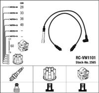 NGK Zündkabelsatz 2565 Zündleitungssatz VW,AUDI,GOLF II 19E, 1G1,GOLF I Cabriolet 155,SCIROCCO 53B,GOLF I 17,SCIROCCO 53,100 44, 44Q, C3