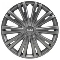 AutoStyle wieldoppen Giga 14 inch ABS gunmetal set van 4