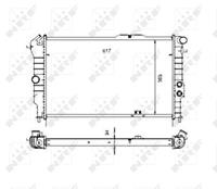 NRF Wasserkühler EASY FIT 58972 Kühler,Motorkühler OPEL,VAUXHALL,CALIBRA A 85_,VECTRA A 86_, 87_,VECTRA A CC 88_, 89_,CALIBRA,CAVALIER Mk III 87