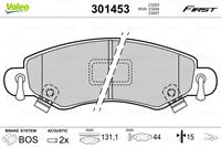 Valeo Remblokken OPEL,SUZUKI,SUBARU 301453 1605976,4704578,4706748 Remblokkenset,Remblokkenset, schijfrem 4706835,5581084E01,5581083E00,5581084E01