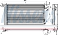 Condensor, airconditioning NISSENS, u.a. für VW