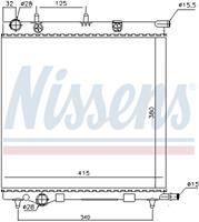 Radiateur NISSENS, u.a. für Citroën, Peugeot