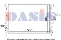 AKS Dasis Wasserkühler 180081N Kühler,Motorkühler RENAULT,DACIA,SANDERO/STEPWAY I,DUSTER,LOGAN I Kombi KS_,LOGAN I LS_,LOGAN EXPRESS,DUSTER,SANDERO