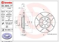 BREMBO Bremsscheiben MAX LINE 09.5843.77 Scheibenbremsen,Bremsscheibe OPEL,FIAT,VAUXHALL,CORSA D,ADAM,CORSA D Van,CORSA E,CORSA E Van,GRANDE PUNTO 199