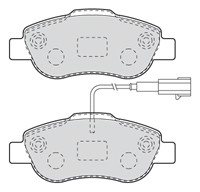 Valeo Bremsbeläge 301015 Bremsklötze,Scheibenbremsbelag FORD,FIAT,KA RU8,PANDA 169,500 312,500 C 312,PANDA Van 169