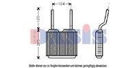 AKS Dasis Wärmetauscher 159050N Plattenwärmetauscher,Heizungskühler OPEL,ASTRA F CC 53_, 54_, 58_, 59_,ASTRA F Caravan 51_, 52_,CALIBRA A 85_