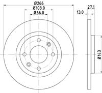HELLA Bremsscheiben 8DD 355 105-751 Scheibenbremsen,Bremsscheibe PEUGEOT,CITROËN,PARTNER Combispace 5F,PARTNER Kasten 5,301