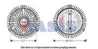 aksdasis Koppeling, radiateurventilator AKS DASIS, Diameter (mm)160mm, u.a. für Mercedes-Benz