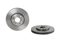 Remschijf COATED DISC LINE BREMBO, Remschijftype: Binnen geventileerd, u.a. für Renault, Nissan, Fiat, Opel, Vauxhall