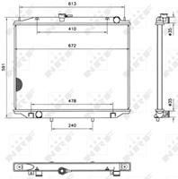 NRF Wasserkühler 52082 Kühler,Motorkühler FORD,NISSAN,MAVERICK UDS, UNS,MAVERICK VAN,TERRANO II R20,TERRANO Van R20