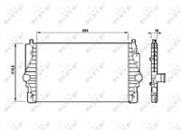 Intercooler, inlaatluchtkoeler NRF, u.a. für VW