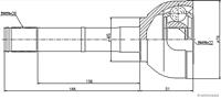 herth+bussjakoparts Homokineet reparatie set, aandrijfas HERTH+BUSS JAKOPARTS, u.a. für Suzuki