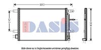 AKS Dasis Klimakondensator 482012N Kondensator,Klimakühler AUDI,SEAT,A4 Avant 8ED, B7,A4 Avant 8E5, B6,A4 8E2, B6,A4 Cabriolet 8H7, B6, 8HE, B7