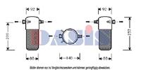 AKS Dasis Trockner 800060N Klimatrockner,Klimaanlage Trockner AUDI,VOLVO,80 89, 89Q, 8A, B3,80 Avant 8C, B4,100 44, 44Q, C3,100 Avant 44, 44Q, C3