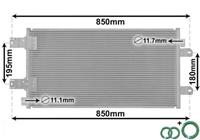 vanwezel VAN WEZEL Klimakondensator 43005443 Kondensator,Klimakühler OPEL,RENAULT,NISSAN,MOVANO Kasten F9,MOVANO Combi J9,MOVANO Pritsche/Fahrgestell U9, E9