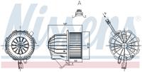 NISSENS Innenraumgebläse 87428 Heizgebläse,Gebläsemotor AUDI,PORSCHE,A4 Avant 8K5, B8,A4 8K2, B8,Q5 8R,A5 8T3,A5 Sportback 8TA,A4 Allroad 8KH, B8