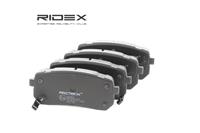 RIDEX Bremsbelagsatz Hinterachse 402B0667 Bremsbeläge,Bremsklötze HYUNDAI,KIA,H-1 Travel (TQ),H-1 Cargo (TQ),ix55,SORENTO III
