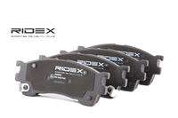 RIDEX Bremsbelagsatz Vorderachse 402B0063 Bremsbeläge,Bremsklötze MAZDA,FORD USA,323 F VI (BJ),PREMACY (CP),626 V Hatchback (GF),626 V (GF)
