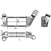 nrf Intercooler FIAT,PEUGEOT,CITROËN 30192 0384J9,0384N6,0384P1 Interkoeler, tussenkoeler 0001498985080,1440068680,1440094280,1498985080,1498987080